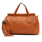 Gucci Leather Tassel Top Handle Bag
