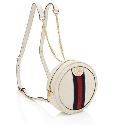 Gucci Leather Ophidia Round Mini Backpack - FINAL