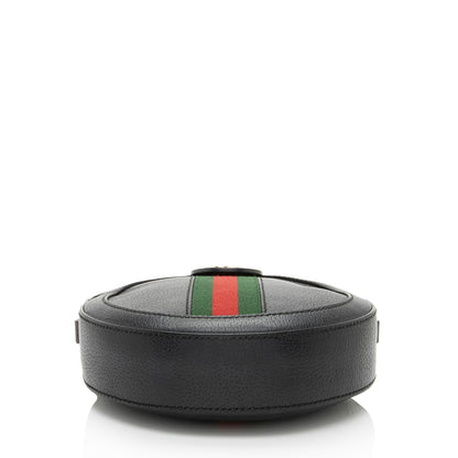 Gucci Leather Ophidia Round Mini Shoulder Bag