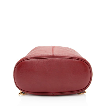 Gucci Leather Rebelle Medium Backpack