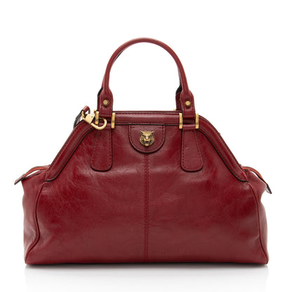 Gucci Leather Rebelle Medium Satchel