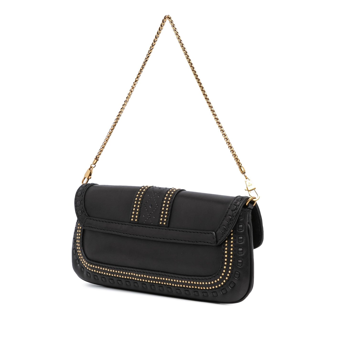 Gucci Leather Snaffle Bit Chain Shoulder Bag (SHG-wpK4Mh)
