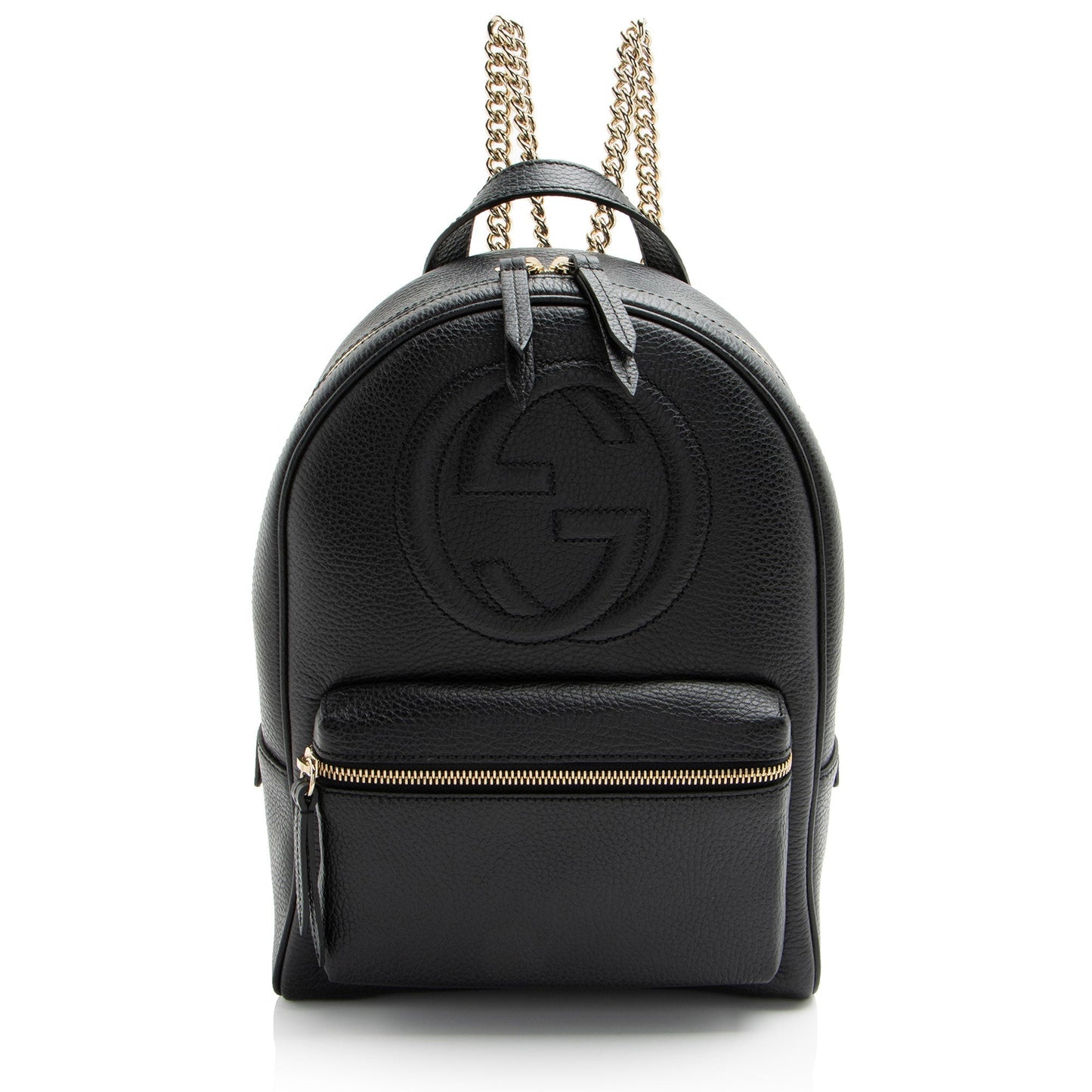 Gucci Leather Soho Chain Backpack (SHF-ImbRbN)