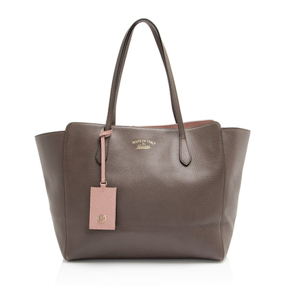 Gucci Leather Swing Medium Tote