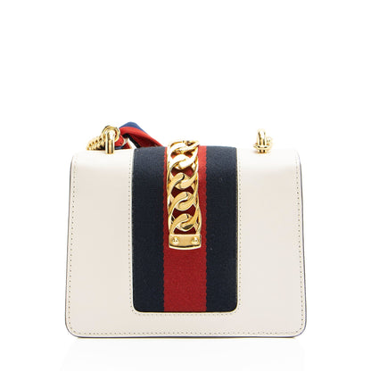 Gucci Leather Sylvie Mini Chain Bag