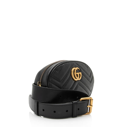 Gucci Matelasse Leather GG Marmont Belt Bag - Size 30 / 75 (SHF-LoosRT)