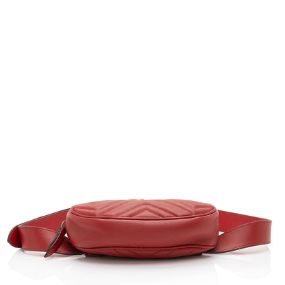 Gucci Matelasse Leather GG Marmont Belt Bag - Size 38 / 95