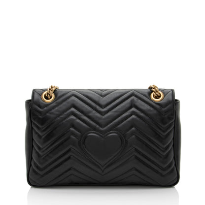 Gucci Matelasse Leather GG Marmont Large Flap Bag