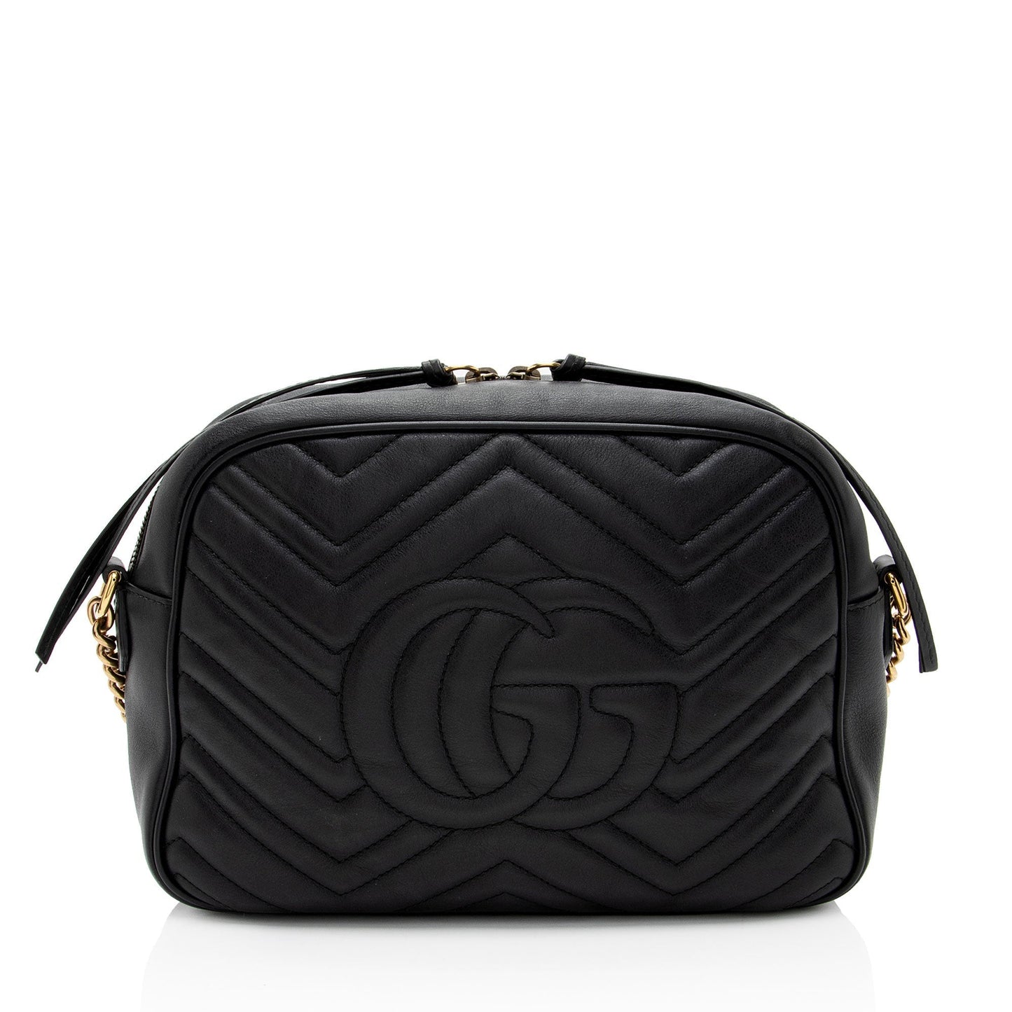 Gucci Matelasse Leather GG Marmont Large Camera Bag