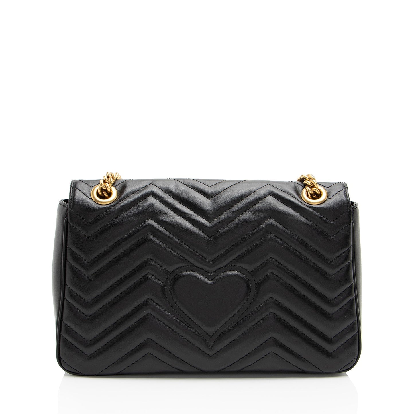 Gucci Matelasse Leather GG Marmont Medium Flap Bag (SHF-Xorpjv)