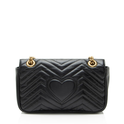 Gucci Matelasse Leather GG Marmont Medium Flap Bag