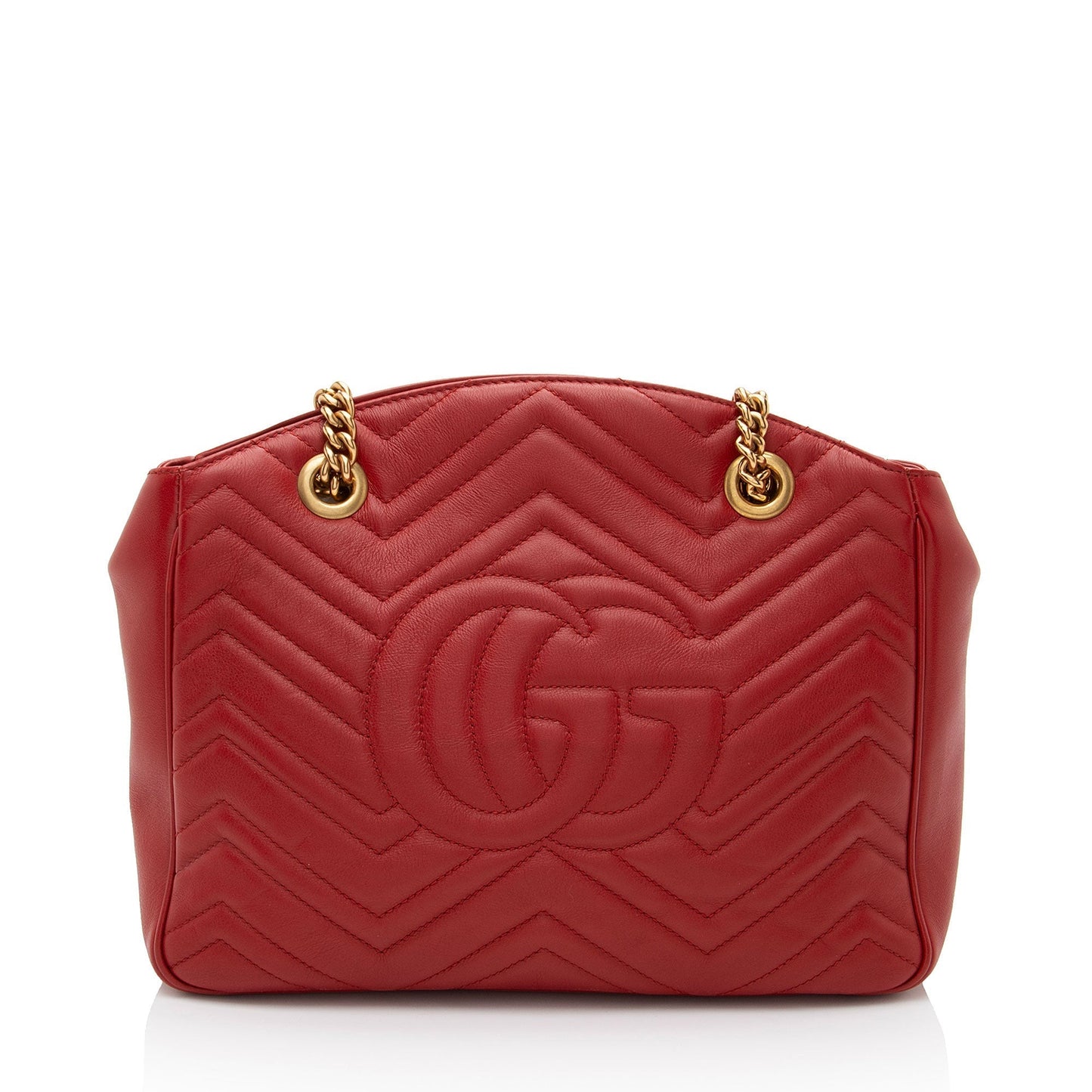 Gucci Matelasse Leather GG Marmont Medium Open Shoulder Bag