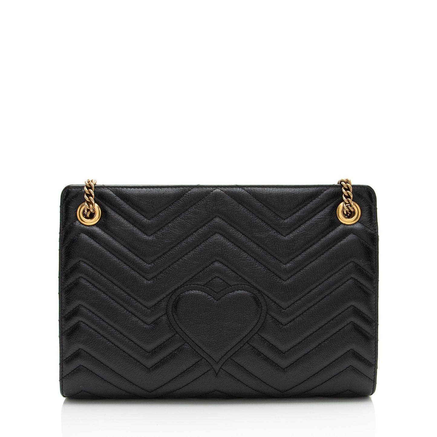 Gucci Matelasse Leather GG Marmont Medium Slim Open Shoulder Bag