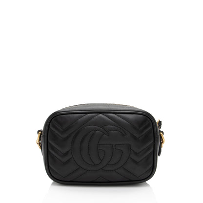 Gucci Matelasse Leather GG Marmont Mini Bag (SHF-3G1w1x)