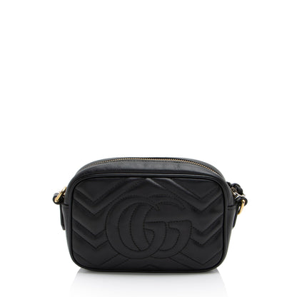 Gucci Matelasse Leather GG Marmont Mini Bag (SHF-MMurmE)