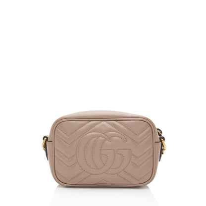 Gucci Matelasse Leather GG Marmont Mini Camera Bag
