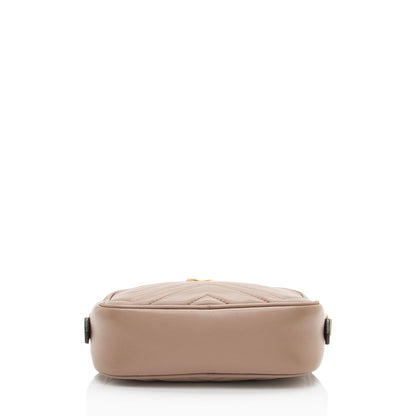Gucci Matelasse Leather GG Marmont Mini Camera Bag