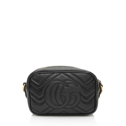 Gucci Matelasse Leather GG Marmont Mini Camera Bag