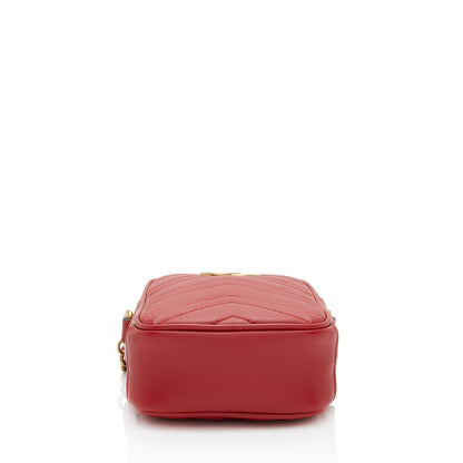 Gucci Matelasse Leather GG Marmont Mini Crossbody (SHF-bZrNN4)