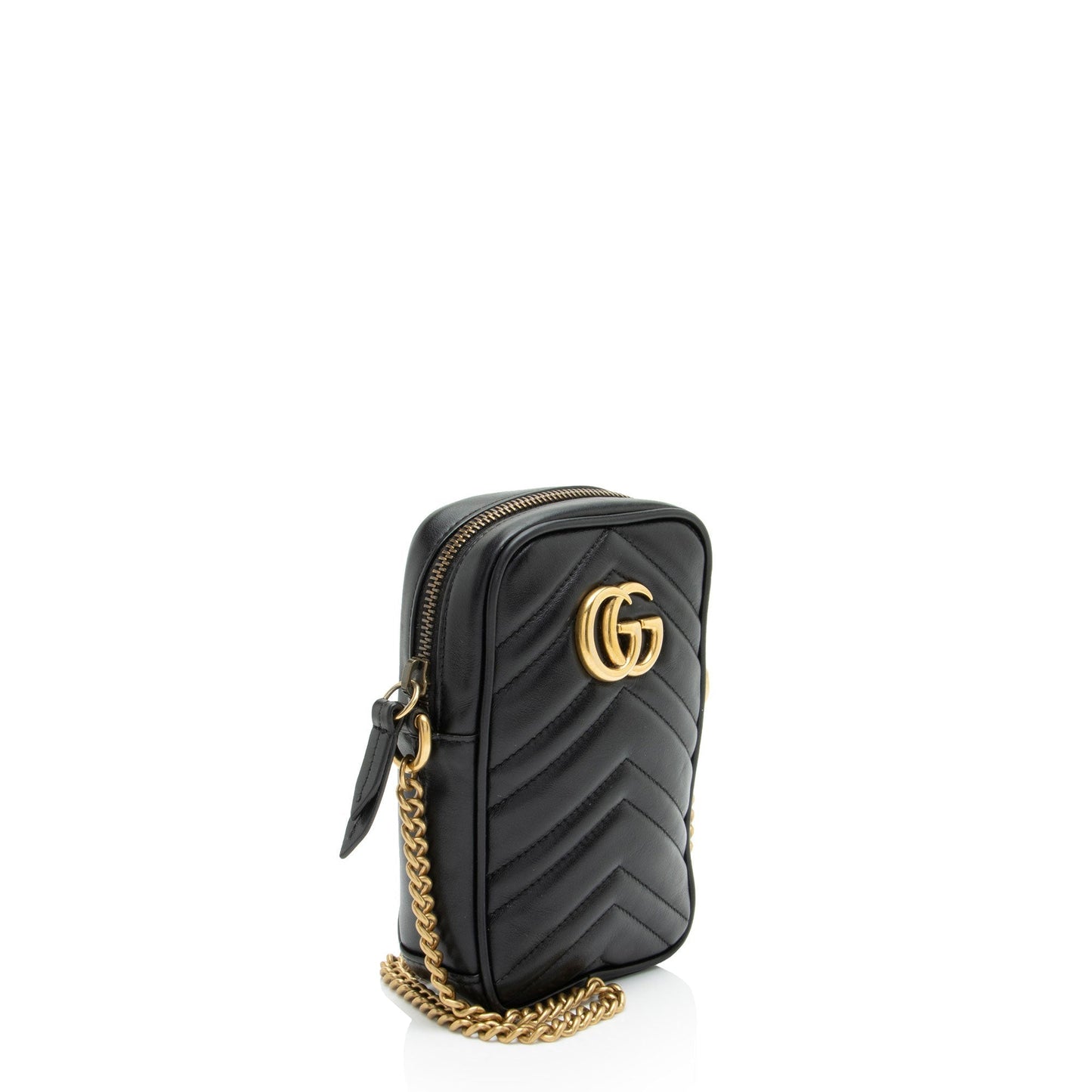 Gucci Matelasse Leather GG Marmont Mini Crossbody