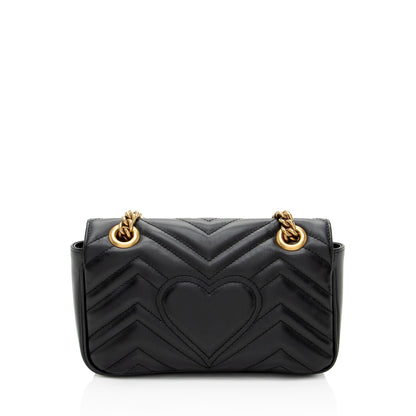 Gucci Matelasse Leather GG Marmont Small Flap Bag