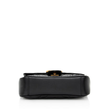 Gucci Matelasse Leather GG Marmont Small Flap Bag