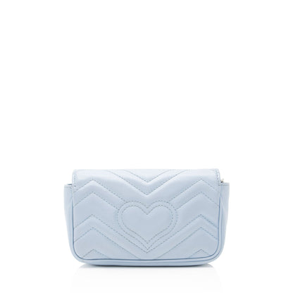 Gucci Matelasse Leather GG Marmont Mini Flap Bag