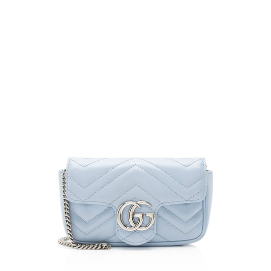 Gucci Matelasse Leather GG Marmont Mini Flap Bag