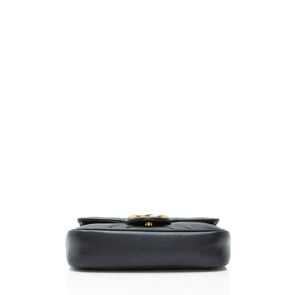 Gucci Matelasse Leather GG Marmont Mini Flap Bag