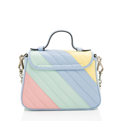 Gucci Matelasse Leather GG Marmont Mini Top Handle