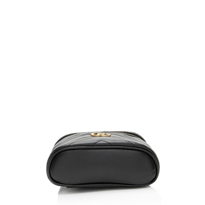 Gucci Matelasse Leather GG Marmont Mini Vanity Top Handle