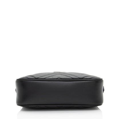 Gucci Matelasse Leather Monochrome GG Marmont Small Camera Bag