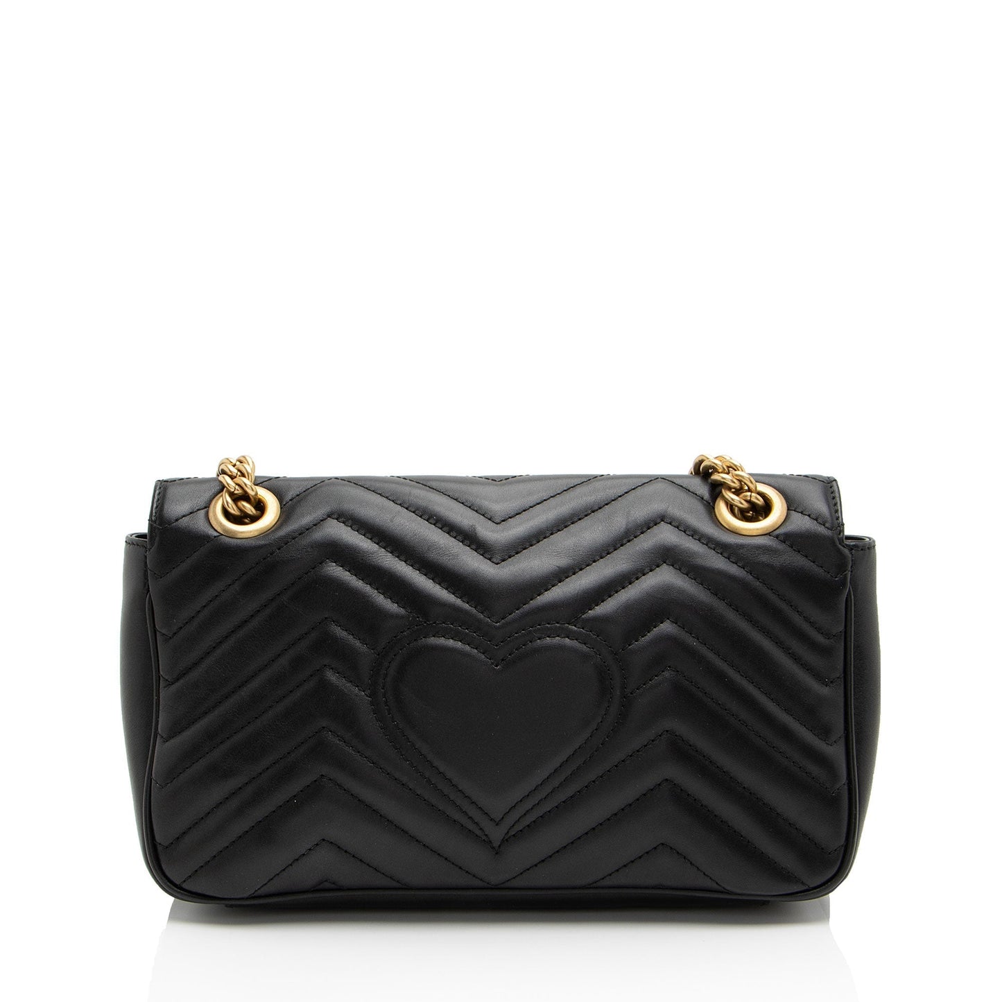 Gucci Matelasse Leather GG Marmont Small Flap Bag (SHF-PLODJy)