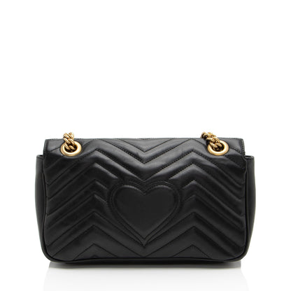 Gucci Matelasse Leather GG Marmont Small Flap Bag (SHF-PLODJy)