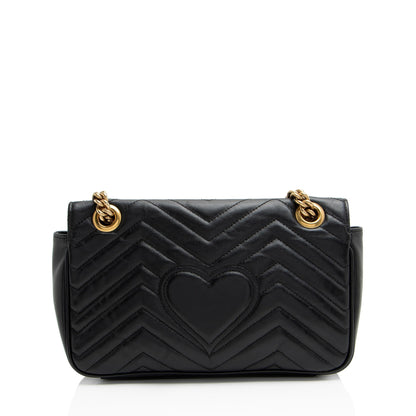 Gucci Matelasse Leather GG Marmont Medium Flap Bag
