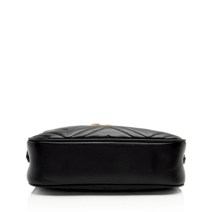 Gucci Matelasse Leather GG Marmont Small Shoulder Bag (SHF-FVS5c3)