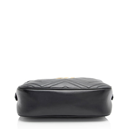 Gucci Matelasse Leather GG Marmont Small Shoulder Bag (SHF-jE5N59)