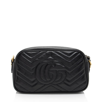 Gucci Matelasse Leather GG Marmont Small Shoulder Bag (SHF-RkEnxD)