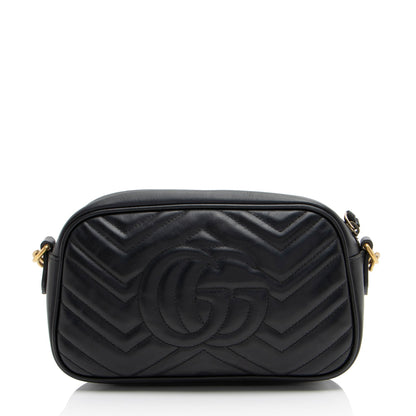 Gucci Matelasse Leather GG Marmont Small Shoulder Bag (SHF-nKiLSY)