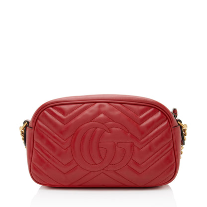 Gucci Matelasse Leather GG Marmont Small Camera Bag