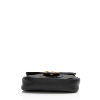 Gucci Matelasse Leather GG Marmont Super Mini Flap Bag (SHF-2hhN8g)
