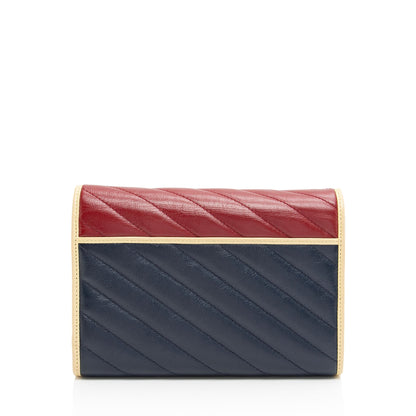 Gucci Matelasse Leather Torchon GG Marmont Mini Chain Bag