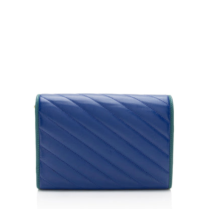 Gucci Matelasse Leather Torchon GG Marmont Mini Chain Bag (SHF-FtS5vC)