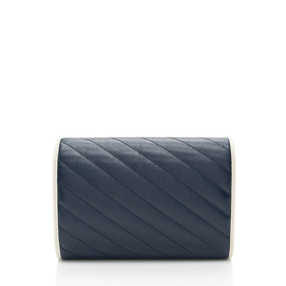 Gucci Matelasse Leather Torchon GG Marmont Mini Chain Bag