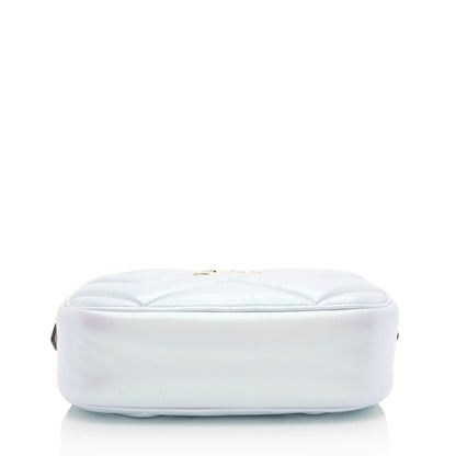 Gucci Matelasse Padded Iridescent Leather GG Marmont Small Camera Bag