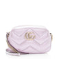 Gucci Matelasse Padded Iridescent Leather GG Marmont Small Camera Bag