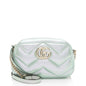 Gucci Matelasse Padded Iridescent Leather GG Marmont Small Camera Bag