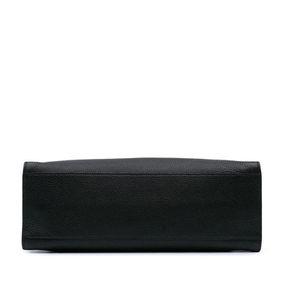 Gucci Medium Calfskin Bamboo Daily Shopper Satchel