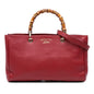 Gucci Medium Calfskin Bamboo Shopper Satchel