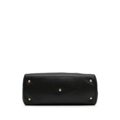 Gucci Medium Calfskin Bamboo Shopper Satchel